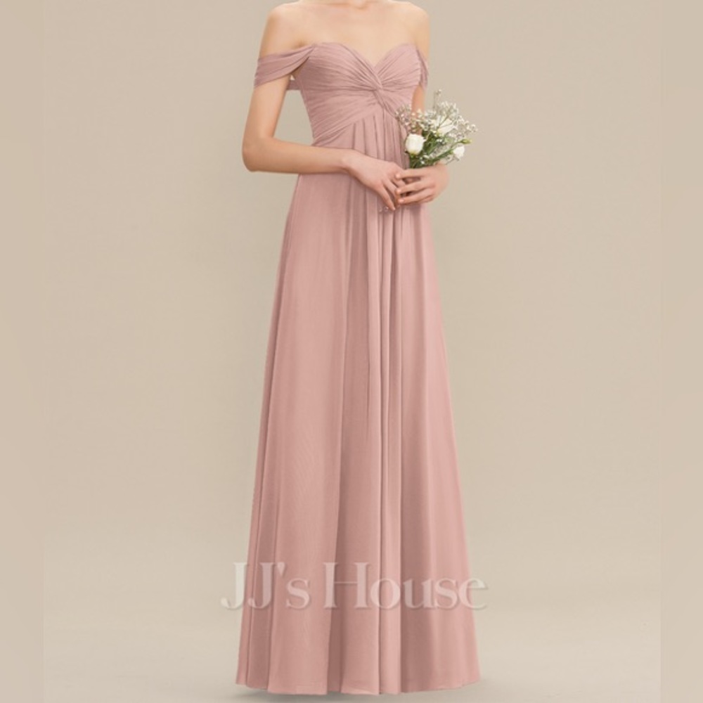 Dusty Rose bridesmaids dress